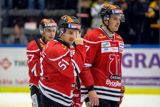 Örebros Gustav Franzén och Alexander Hellström deppar