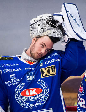 Oskarshamns målvakt Ludvig Engsund
