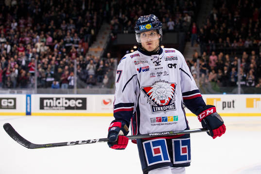 Linköpings Patrick Mullen deppar