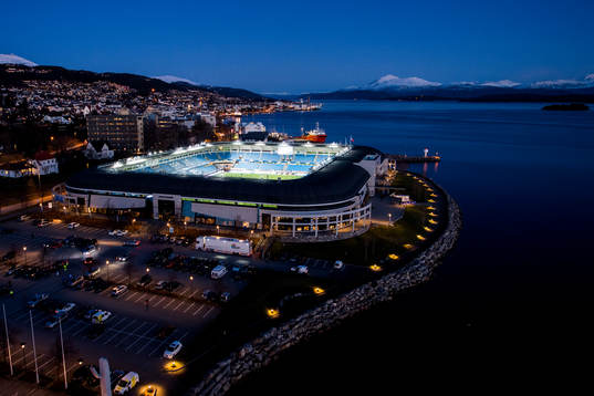 General exterior view of Aker stadion