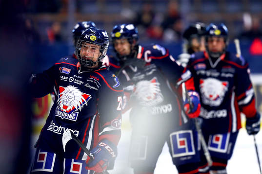 Linköpings Madelen Haug Hansen jublar