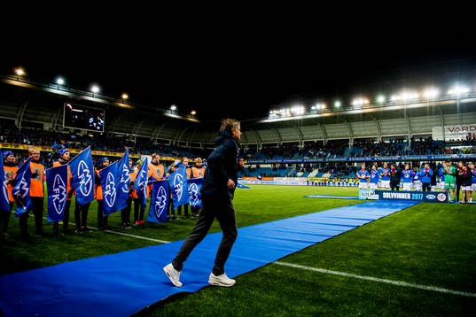 Ole Gunnar Solskjær, manager of Molde, is awarded a silver