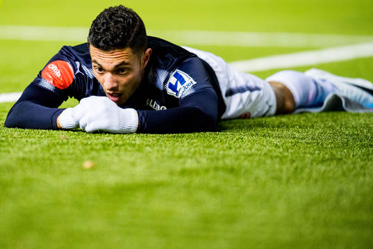 Bassel Jradi of Strømsgodset looks dejected