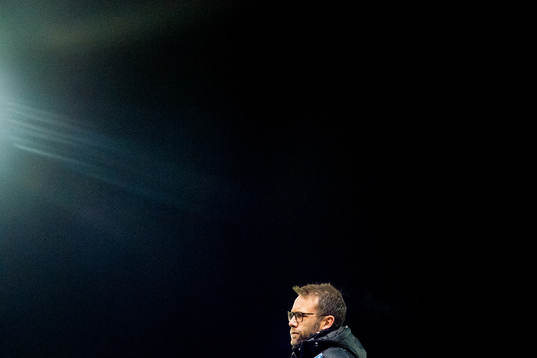 Trond Fredriksen, head coach of Aalesund, looks dejected