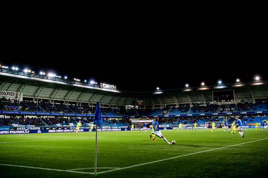 General interor view of Aker Stadion showing Ruben