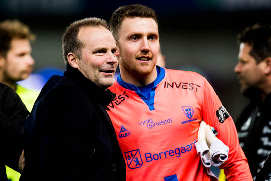 Geir Bakke, head coach of Sarpsborg 08, and goalkeeper