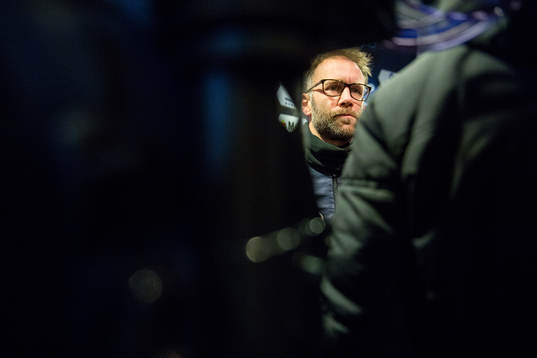 Trond Fredriksen, head coach of Aalesund, talks to the