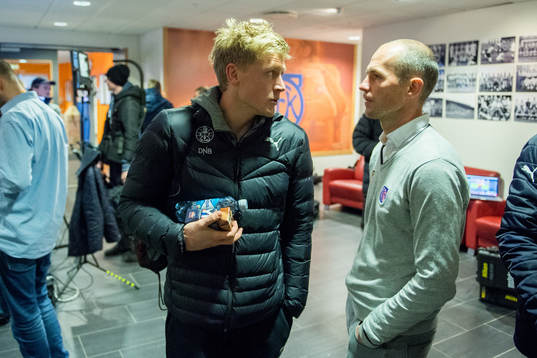 Jonathan Parr of Strømsgodset talks Bjørn Erik Melland,