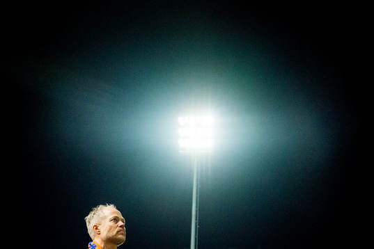 Geir S. Vik, CEO of Aalesund, looks dejected being relegated