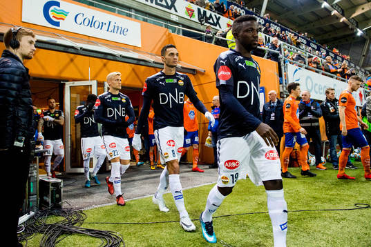 Bassel Jradi and Francisco Junior of Strømsgodset