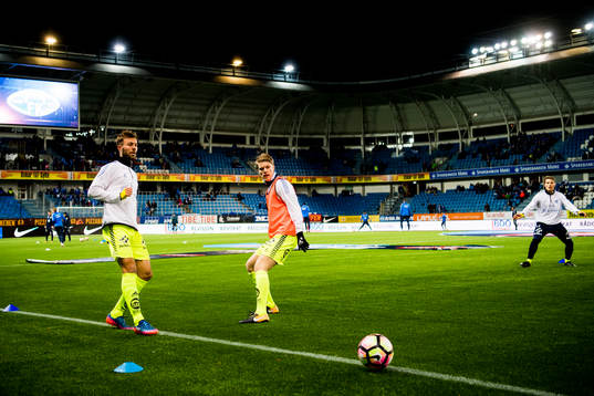 Patrick Mortensen and Sigurd Rosted of Sarpsborg