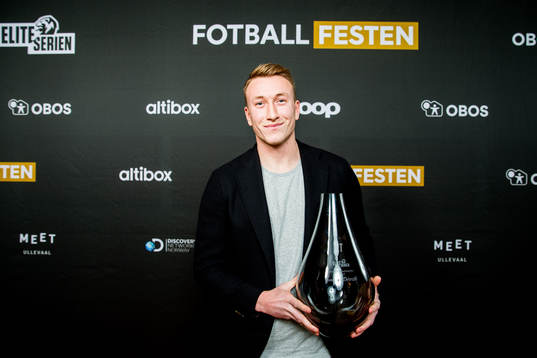 Goalkeeper Sean McDermott of Kristiansund poses for a