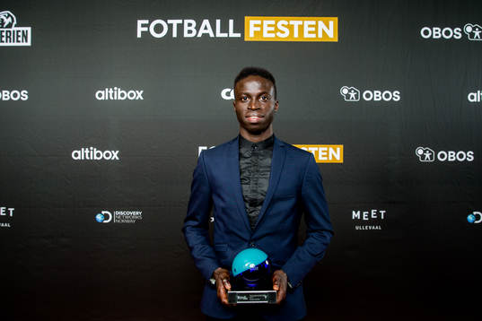 Krepin Diatta of Sarpsborg poses for a portrait with the