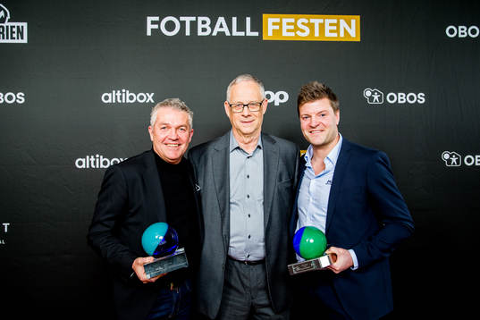 Kåre Ingebrigtsen of Rosenborg and Aasmund Bjørkan of