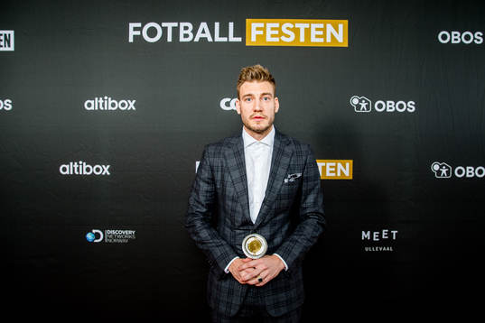 Nicklas Bendtner of Rosenborg poses for a portrait with the