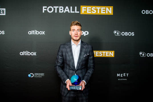 Nicklas Bendtner of Rosenborg poses for a portrait with the