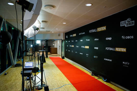 General view of the red carpet