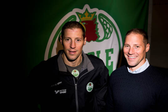 Rögles tränare Cam Abbott och sportchef Chris Abbott