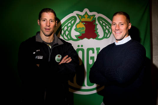 Rögles tränare Cam Abbott och sportchef Chris Abbott