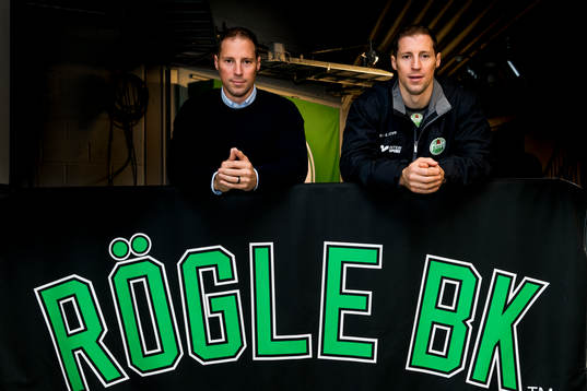 Rögles tränare Cam Abbott och sportchef Chris Abbott