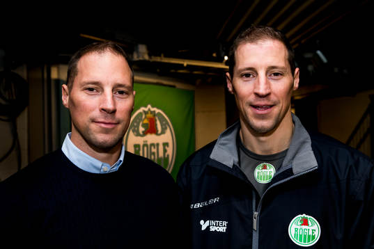 Rögles sportchef Chris Abbott och tränare Cam Abbott