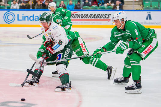 Frölundas John Nyberg och Rögles Linus Sandin