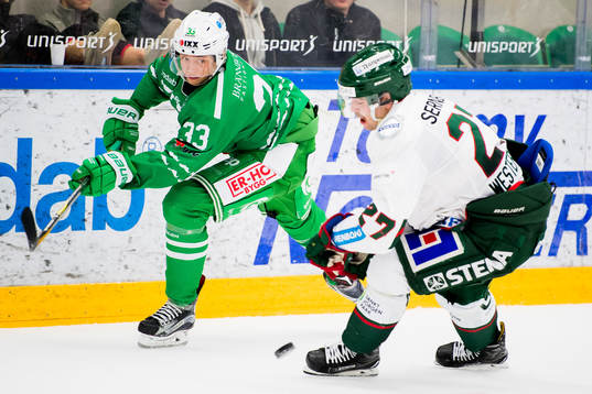 Rögles Samuel Jonsson och Frölundas Ponthus Westerholm