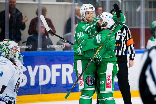 Rögles Ted Brithén och Jack Connolly jublar