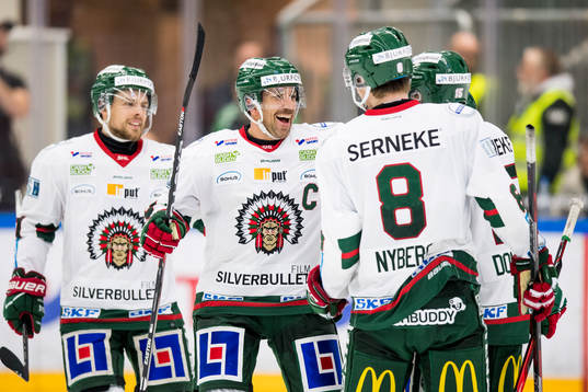 Frölundas Joel Lundqvist jublar