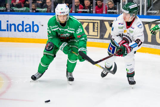 Rögles Ted Brithén och Frölundas Lias Andersson