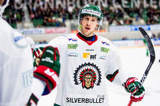 Frölundas Matt Donovan jublar