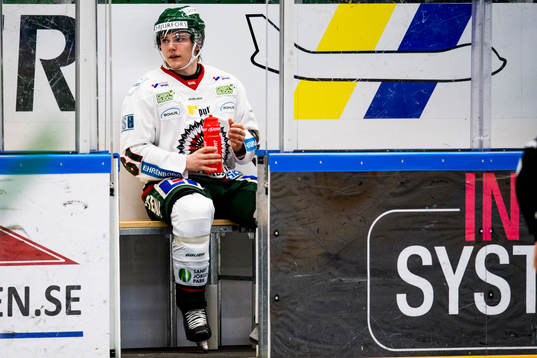Frölundas Lias Andersson i utvisningsbåset
