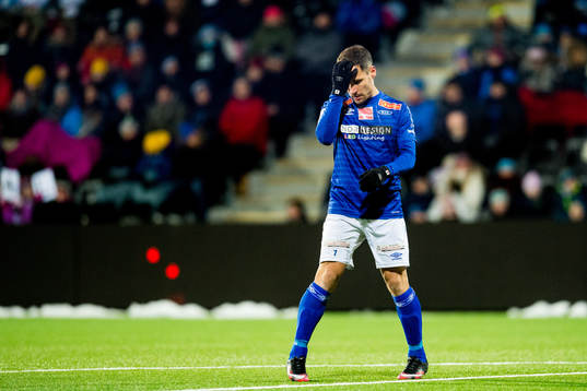 Mads Reginiussen of Ranheim looks dejected