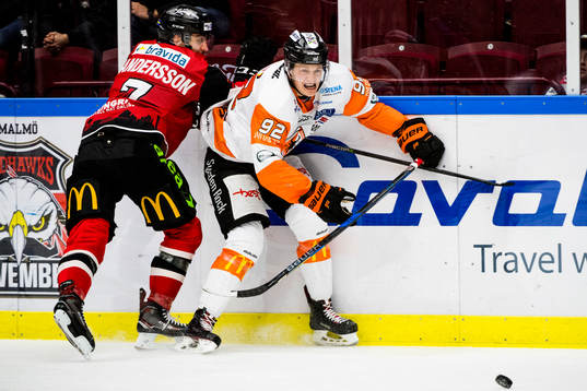 Malmö Redhawks Nils Andersson och Karlskronas Henrik