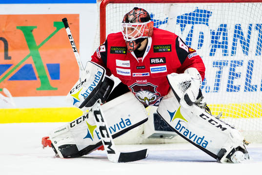Malmö Redhawks målvakt Oscar Alsenfelt