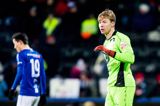 Goalkeeper Mathias Dyngeland of Sogndal