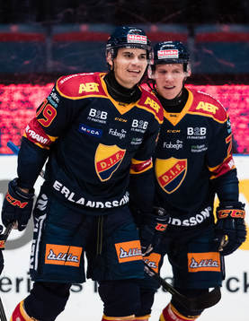 Djurgårdens Rene Bourque jublar