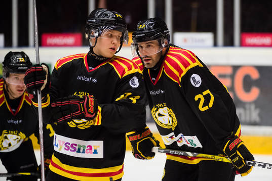 Brynäs Kevin Clark , Henrik Larsson och Drew Miller