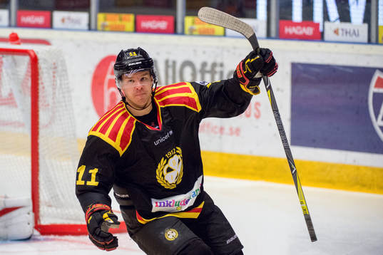 Brynäs Kevin Clark jublar