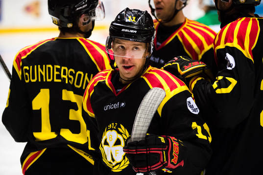 Brynäs Kevin Clark jublar