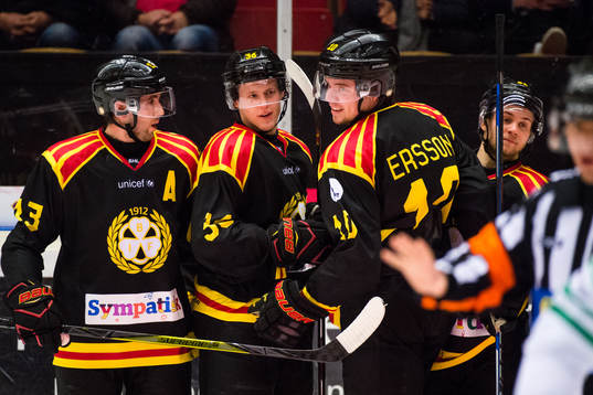 Brynäs Ryan Gunderson, Linus Ölund, Marcus Ersson och