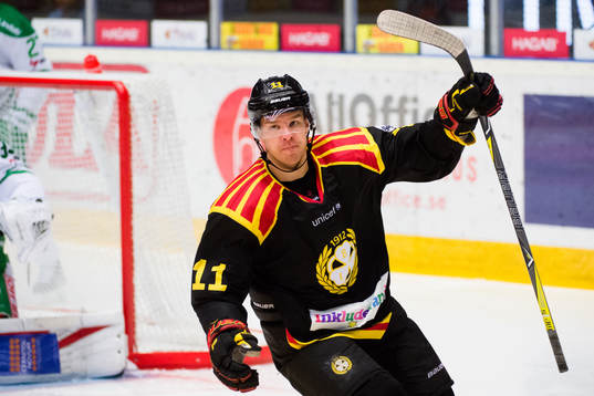 Brynäs Kevin Clark jublar