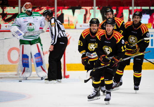 Brynäs Kevin Clark jublar