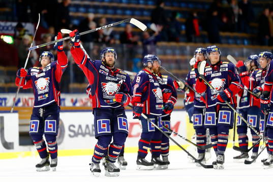 Linköpings spelare jublar