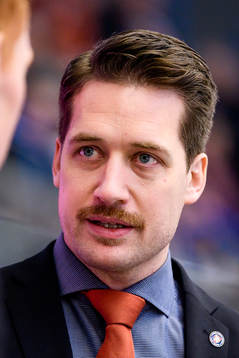 Växjös tränare Sam Hallam