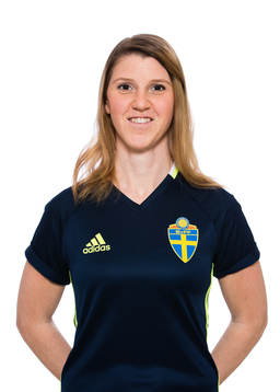 Anna Kellermalm, sjukgymnast, i P16/01-landslaget