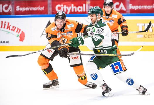 Karlskronas Kristoffer Söder  och Färjestads Martin