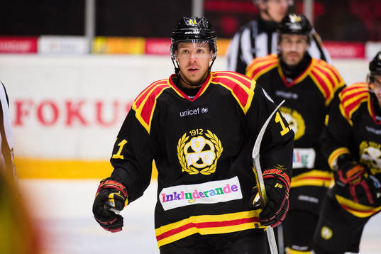 Brynäs Kevin Clark jublar