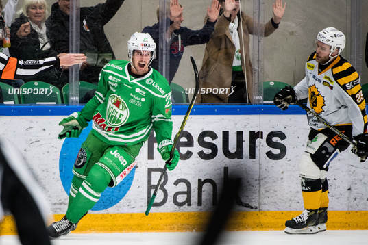 Rögles Daniel Sylwander jublar