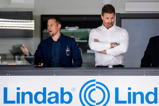 Rögles sportchef Chris Abbott och klubbdirektör Marcus